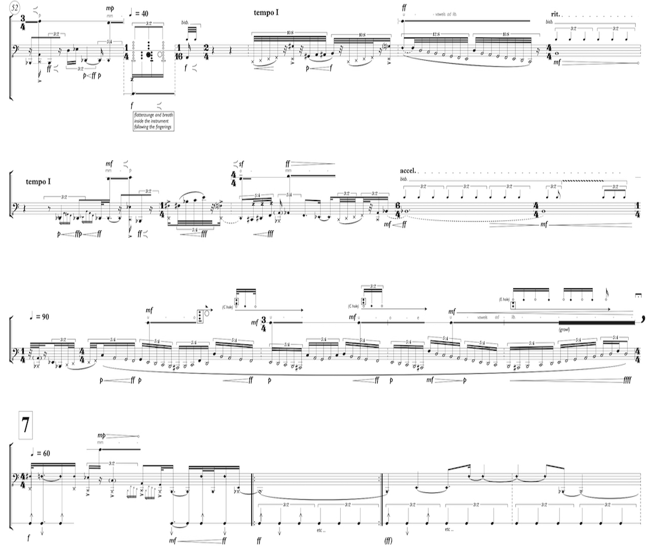 Forbite fantascienze - Score excerpt