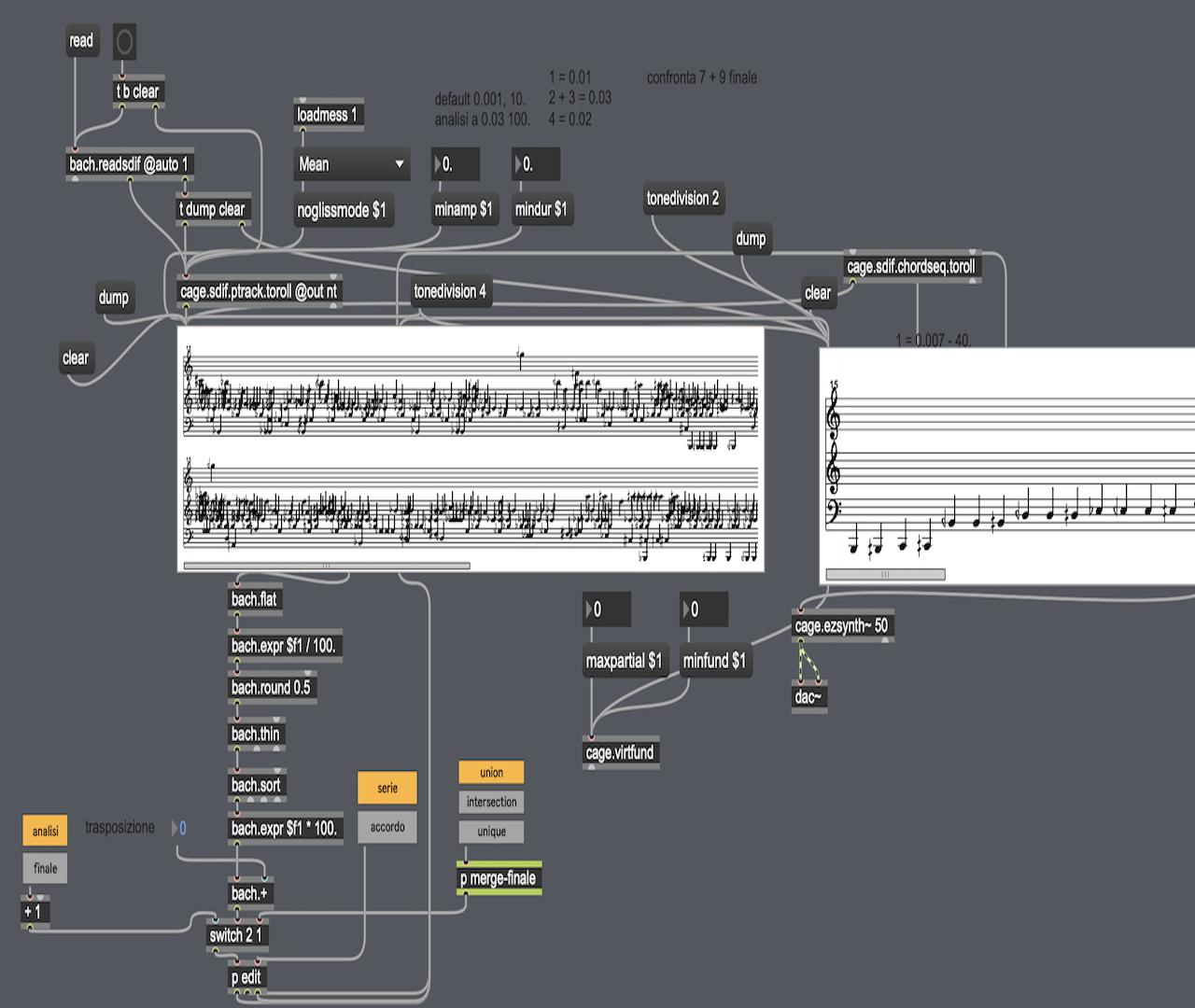 Fragile Territories - SDIF analysis patch