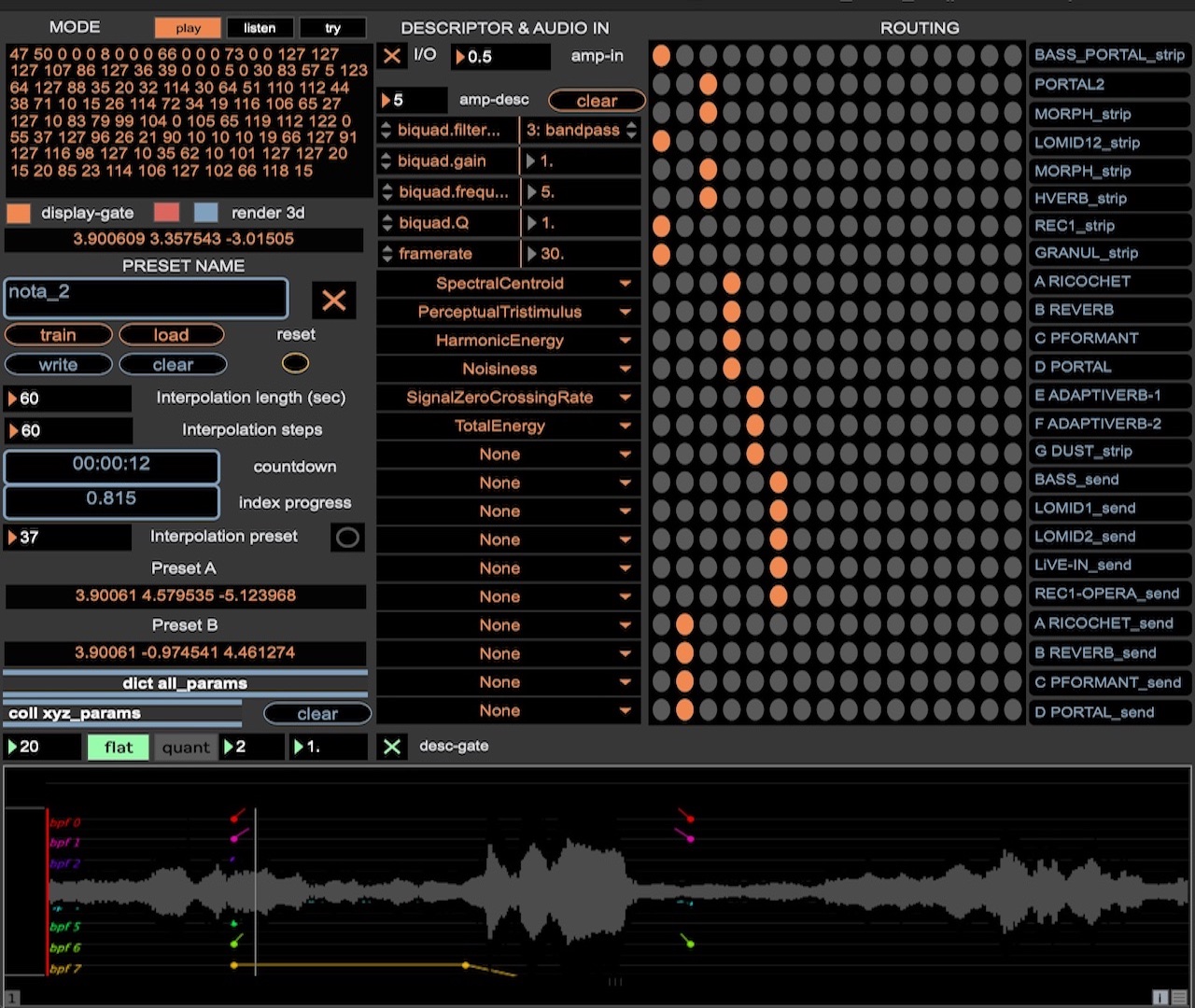 Audio control patch interface