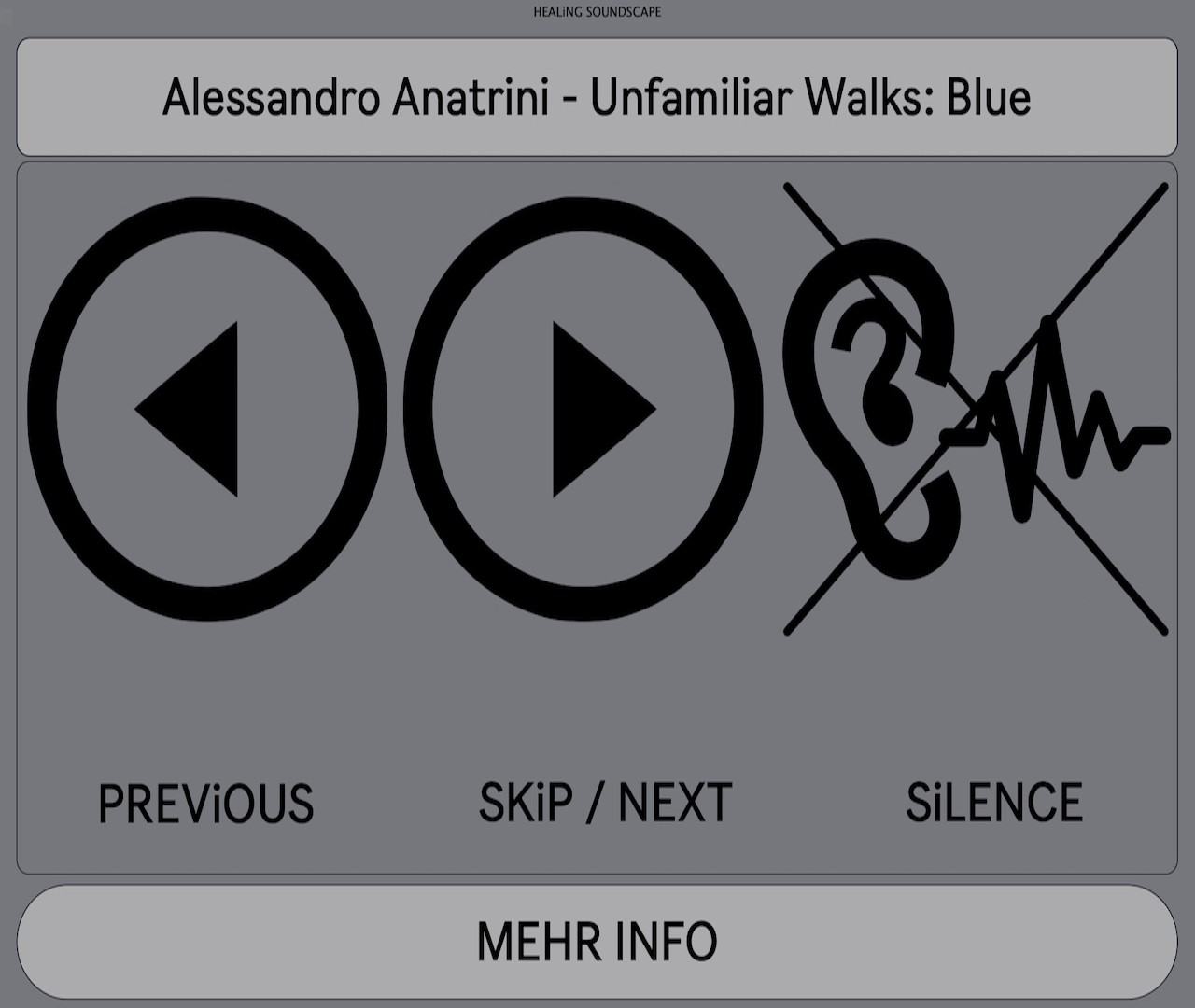 Unfamiliar Walks - User interface